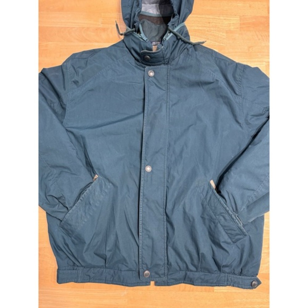 Members Only‎ Mens Jacket Vintage Green Blue Bomber Full Zip Lined Size Medium - Picture 2 of 13